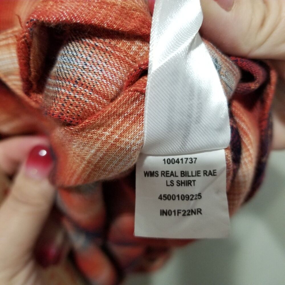 Ariat Western Shirt Womens Small Plaid Button Down Rodeo rockabilly biker - Picture 8 of 14